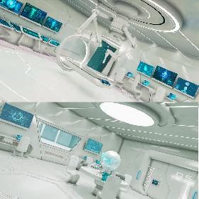 Sci-fi Labratory and Control Room Collection model